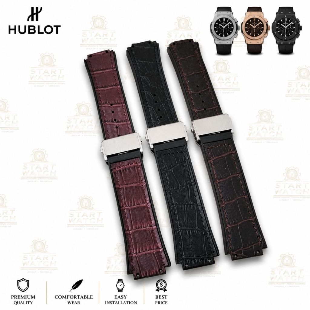 HUBLOT Croco Pattern สายนาฬิกาหนัง Hublot 22mm Buckle hublot