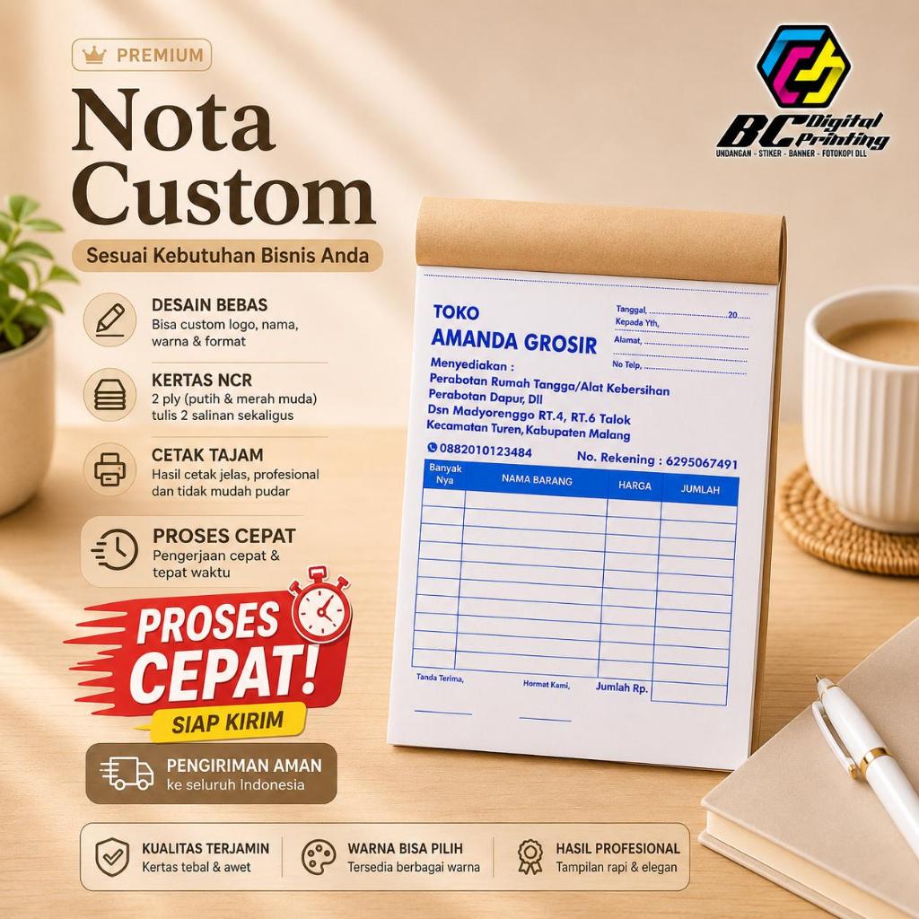 พิมพ์โน๊ตที่กําหนดเองขนาด 1/4 FOLIO 1 PLY 2PLY 3PLY ออกแบบฟรี