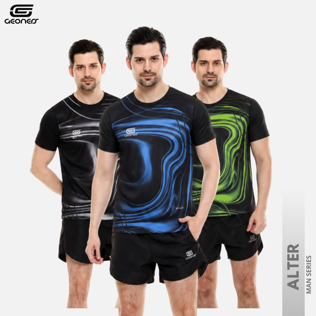 GEONERS ชุดกีฬาผู้ชาย Running Gym Fitness Running Sports Jersey ALTER MAN