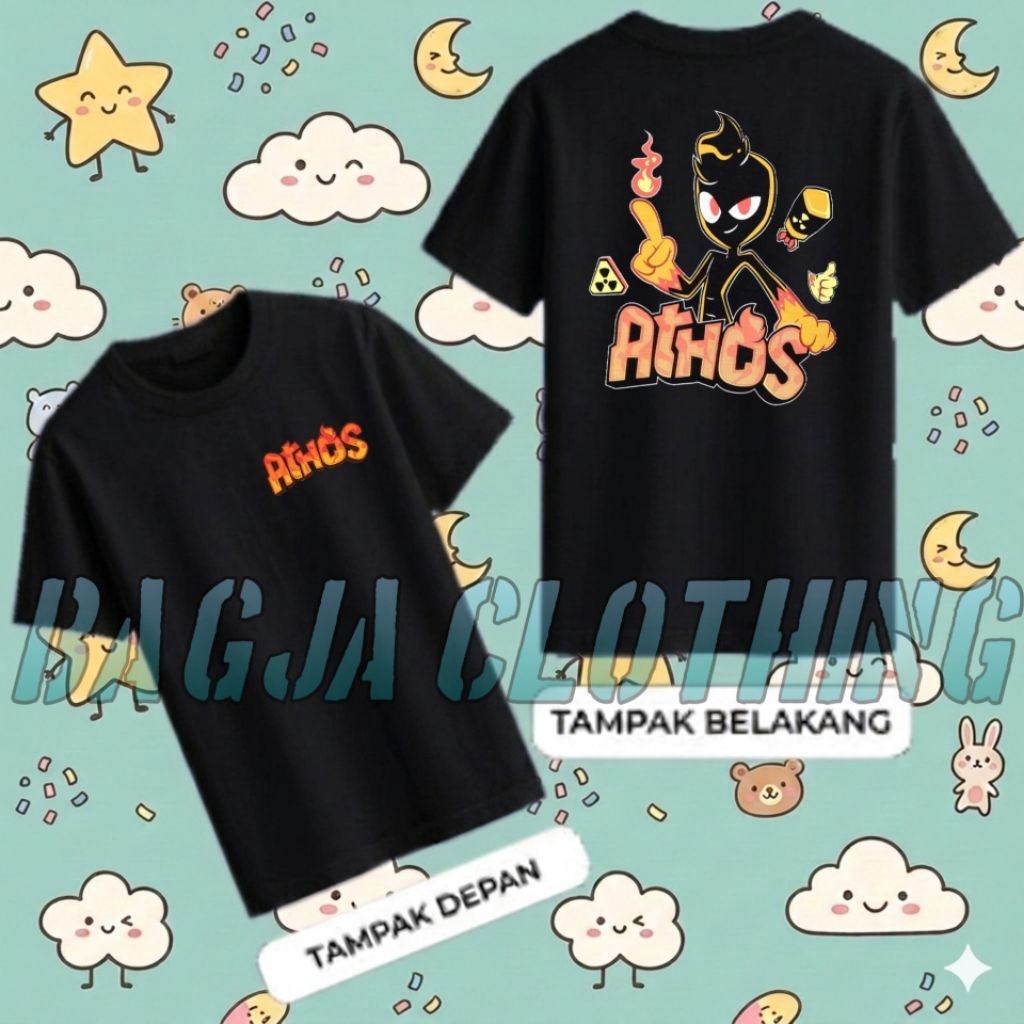 เสื้อยืด Athos Minecraft เด็กผู้หญิง