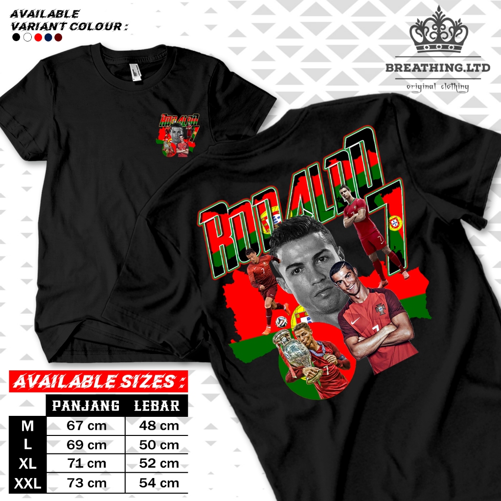 เสื้อ RONALDO FOOTBALL (CR7) - เสื้อยืด RONALDO - เสื้อยืด PREMIUM DISTRO CUSTOM UNIT DTF SCREEN PRI