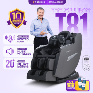 Toshiko Kursi Pijat T81 AI Smart Voice Full Body Massage Garansi Motor 10 Tahun