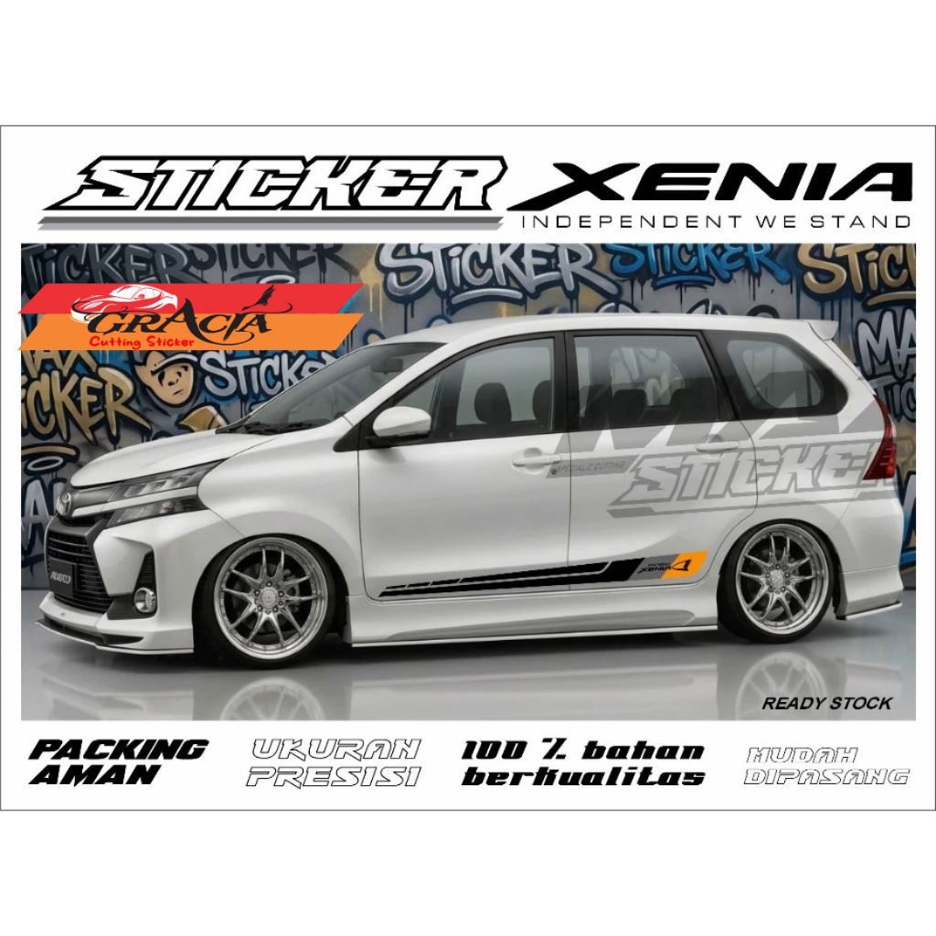 สติ๊กเกอร์ตัด CAR AVANZA FENIA VELOZ สติ๊กเกอร์อุปกรณ์เสริม AVANZA FENIA / สติ๊กเกอร์ AVANZA VELOZ