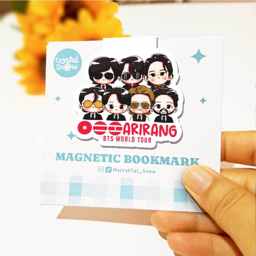 ที่คั่นหนังสือแม่เหล็ก BTS Arirang Concert ทัวร์ Army Fanart Freebies