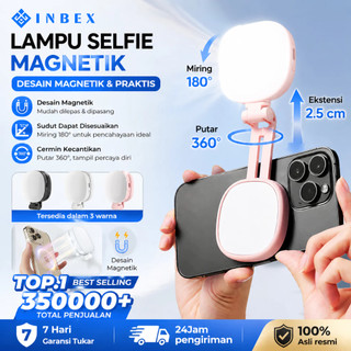 [NEW] INBEX PL8 Beauty Lighting Konten 2in1 Mirror Magnetik 3 Warna Lighting Fotografi Portable Lampu Selfie