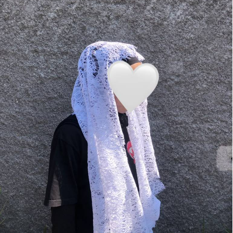BRUCADE VEIL/BRIDAL VEIL/SIRAMAN VEIL/INSTANT LACE PASMINA