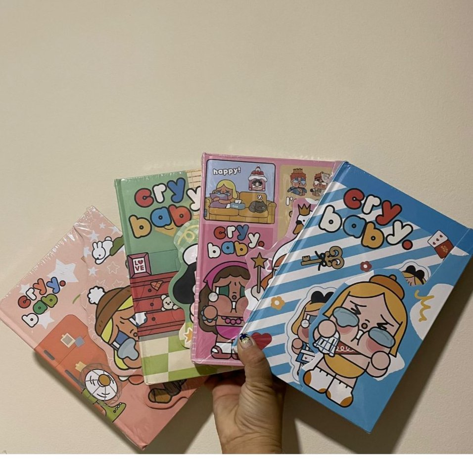 HARDCOVER MAGNET FLIP CRY BABY BOOK CBB MAGNET HARDCOVER AGENDA BOOK CBB BOOK CUTE BOOK MODERN BOOK 