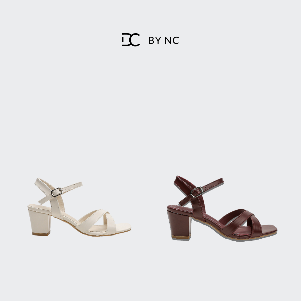 DC BY NC Everly Cross Strap Block Heels - LS2509021