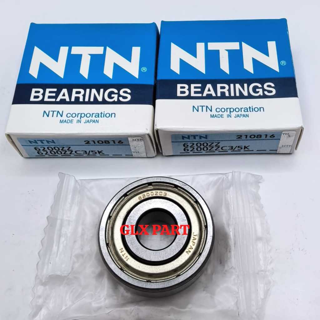 BEARING 6200 ZZ NTN IRON CAP DIMENSIONS 10X30X9MM