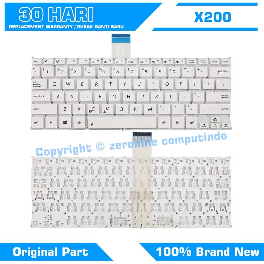 ASUS X200CA F200 F200CA F200LA F200MA X200LA X200M X200 คีย์บอร์ดสีขาว