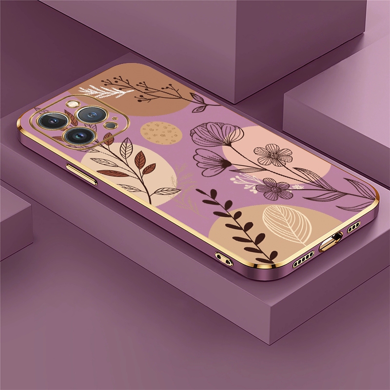 เคสโทรศัพท์กันกระแทกสําหรับ OPPPO Reno 15 FS 15F 14F A71 A5X A6X F31 5G A6 Pro ซิลิโคนอ่อนนุ่มลายดอก