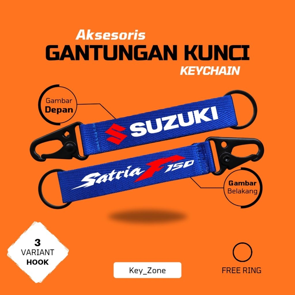 GANTUNGAN ^SuzukiSatriaFu^ Suzuki Satria Fu พวงกุญแจรถจักรยานยนต์ Suzuki Satria Fu พวงกุญแจ Fu