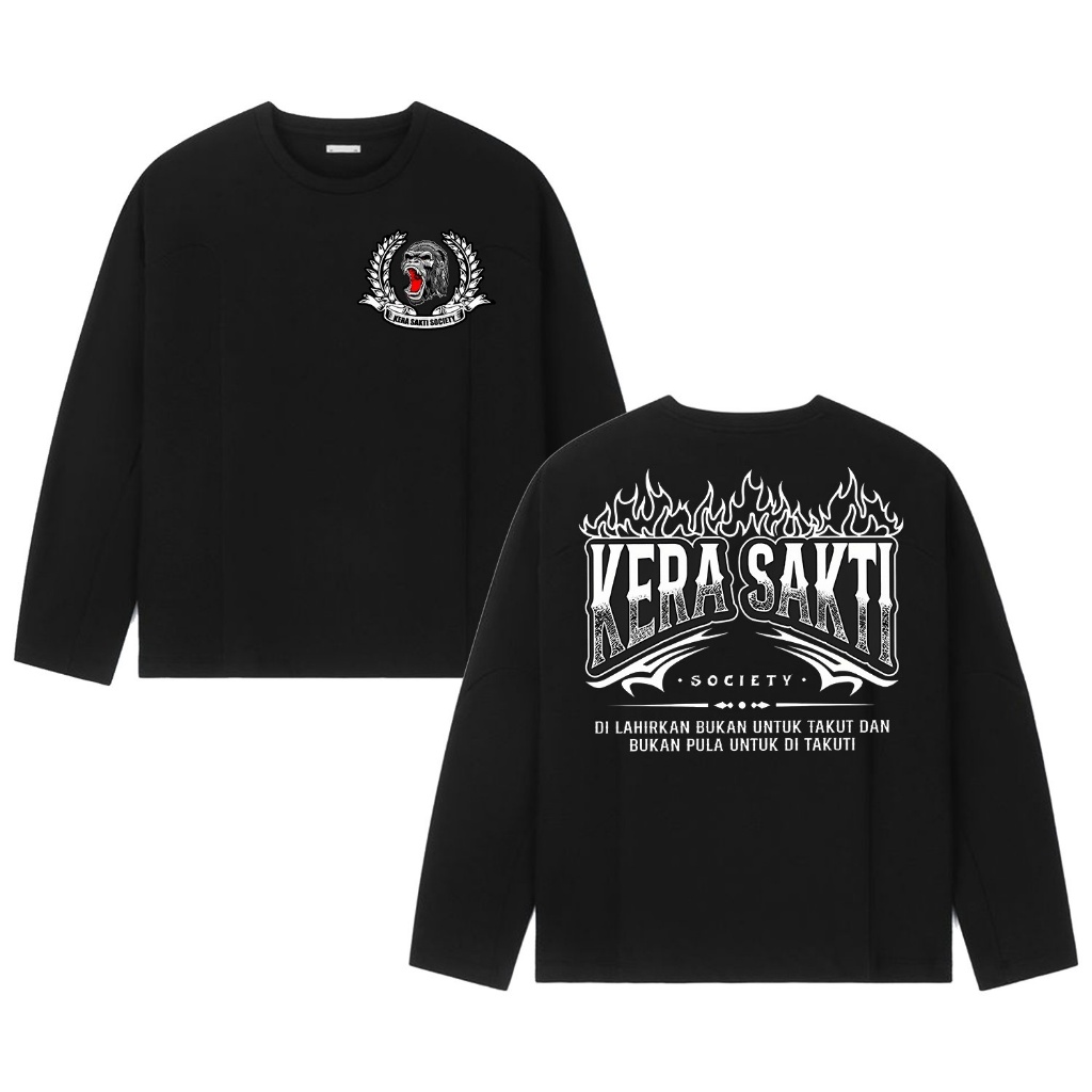 IKSPI Kera Sakti Society เสื้อยืดแขนยาว Born Not For Fear And Not Pula สําหรับ Trusted Combed