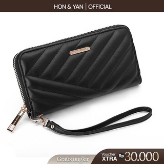 HONYAN Dompet Wanita Panjang Cewek JJ Long Wallet Dompet Uang Kapasitas Besar