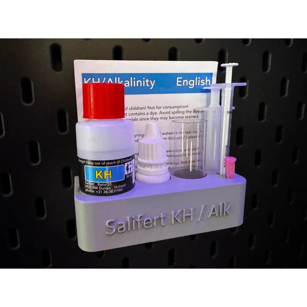 Salifert KH Alkalinity Stand Holder Test Kit Storage Rack Salifert Reef Tank