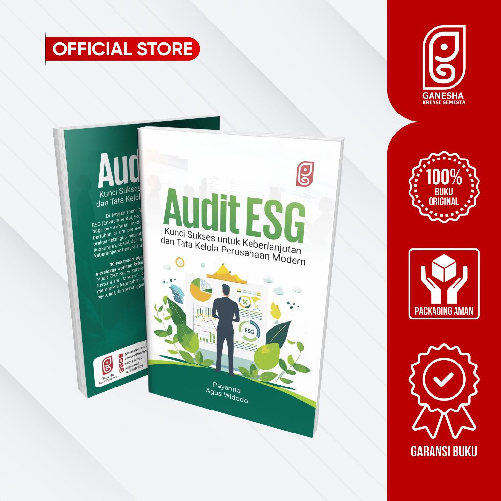 หนังสือ ESG Audit: กุญแจสู่ความสําเร็จเพื่อความยั่งยืนและการจัดการบริษัทสมัยใหม่