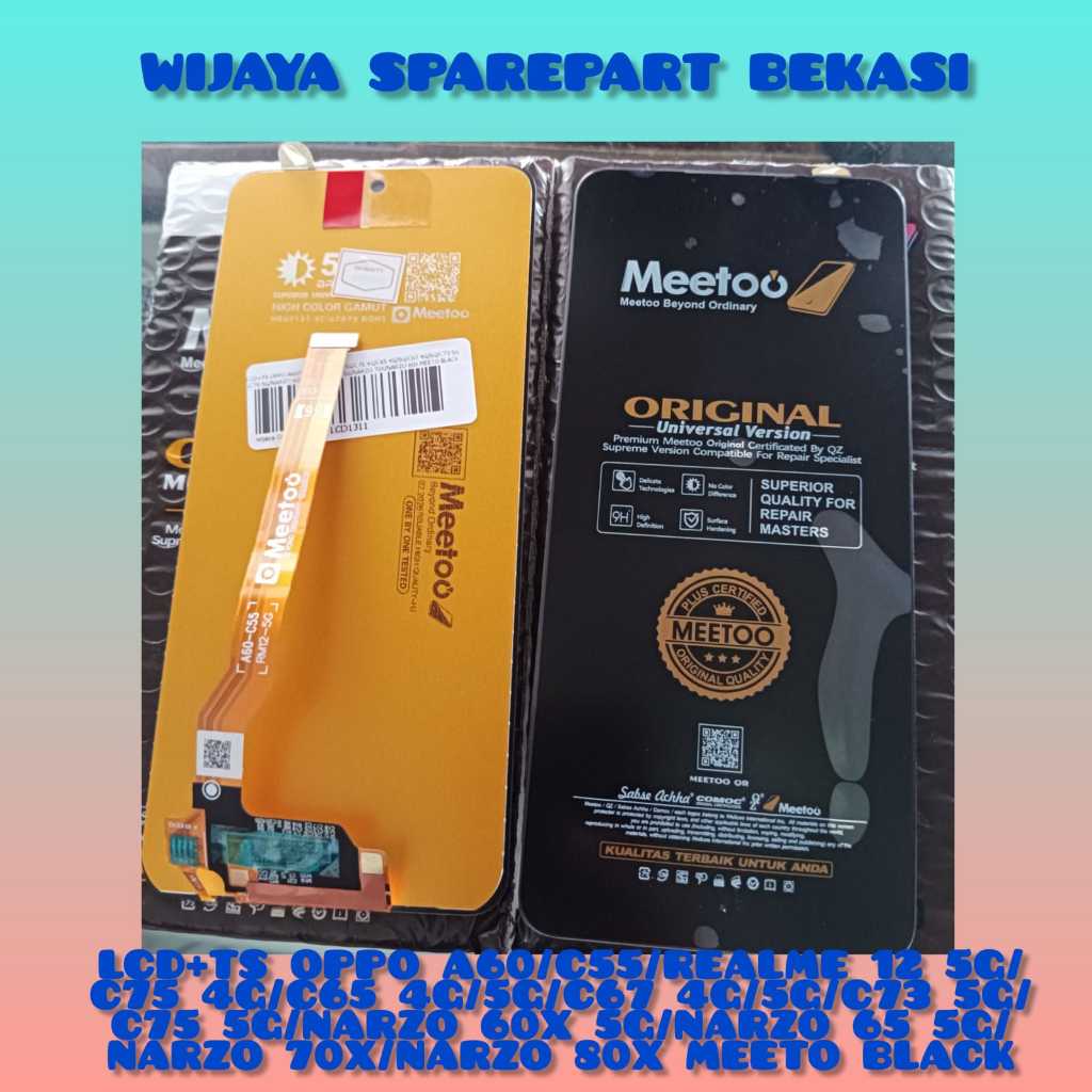 LCD+TS OPPO A60/C55/REALME 12 5G/C75 4G/C65 4G/5G/C67 4G/5G/C73 5G/C75 5G/NARZO/NARO 70XE/NAZOORNA