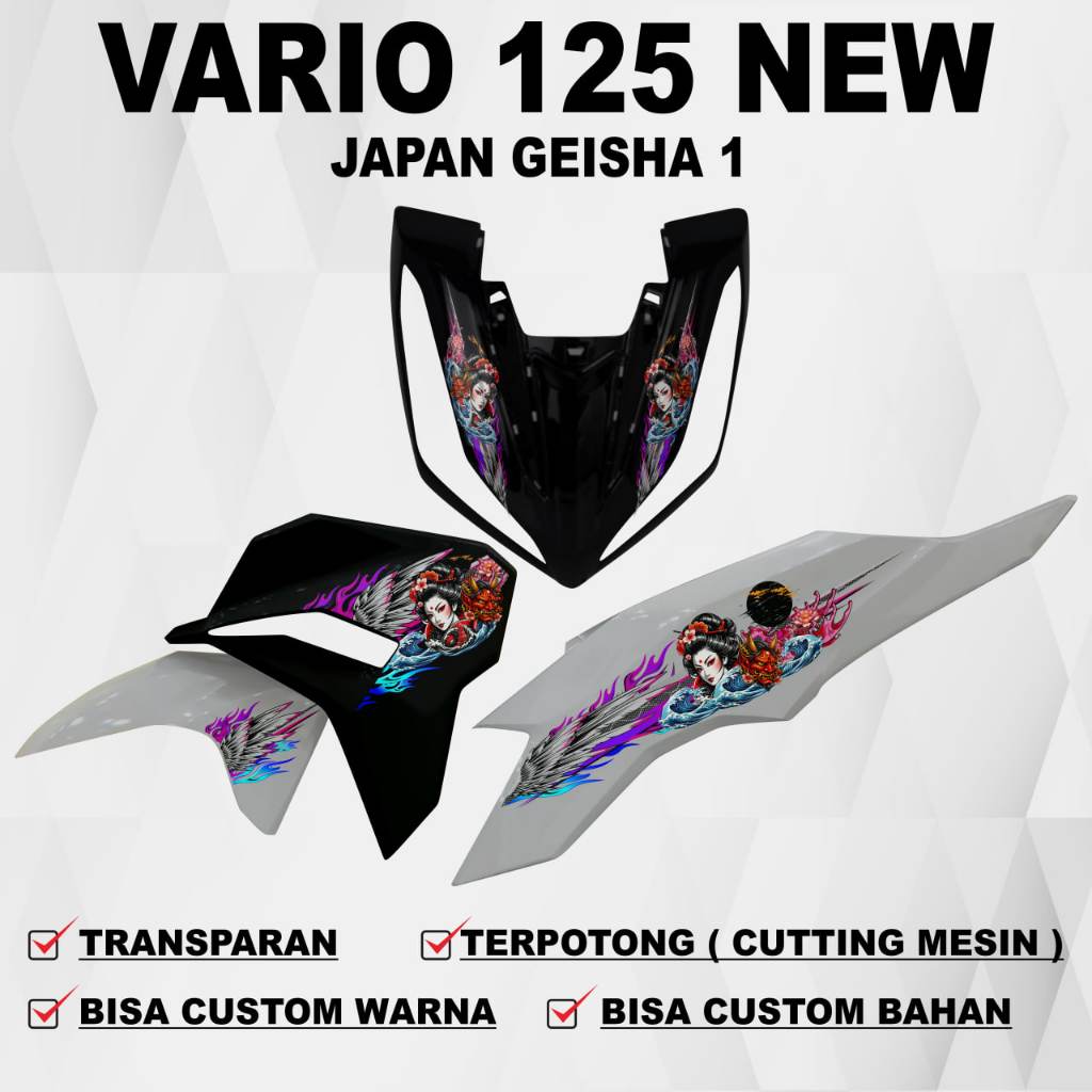 Vario 125 2025 สติ๊กเกอร์ / Vario 125 2025 Striping / Vario 125 2025 สติ๊กเกอร์รูปลอก geisha japan 1