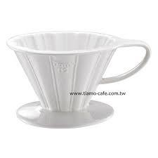 Tiamo V60 Ceramic Dripper V01 สีขาว - HG5535W (กระดาษกรอง bonus 40 ชิ้น)