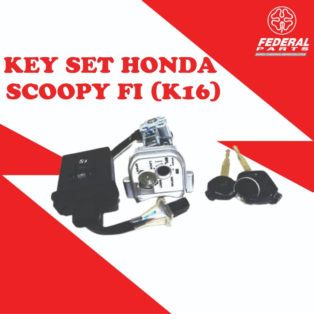Federal Federal | ชุดกุญแจจุดระเบิด Scoopy FI | ชุดประกอบหน้าสัมผัส Scoopy Fi ยี่ห้อ Federal