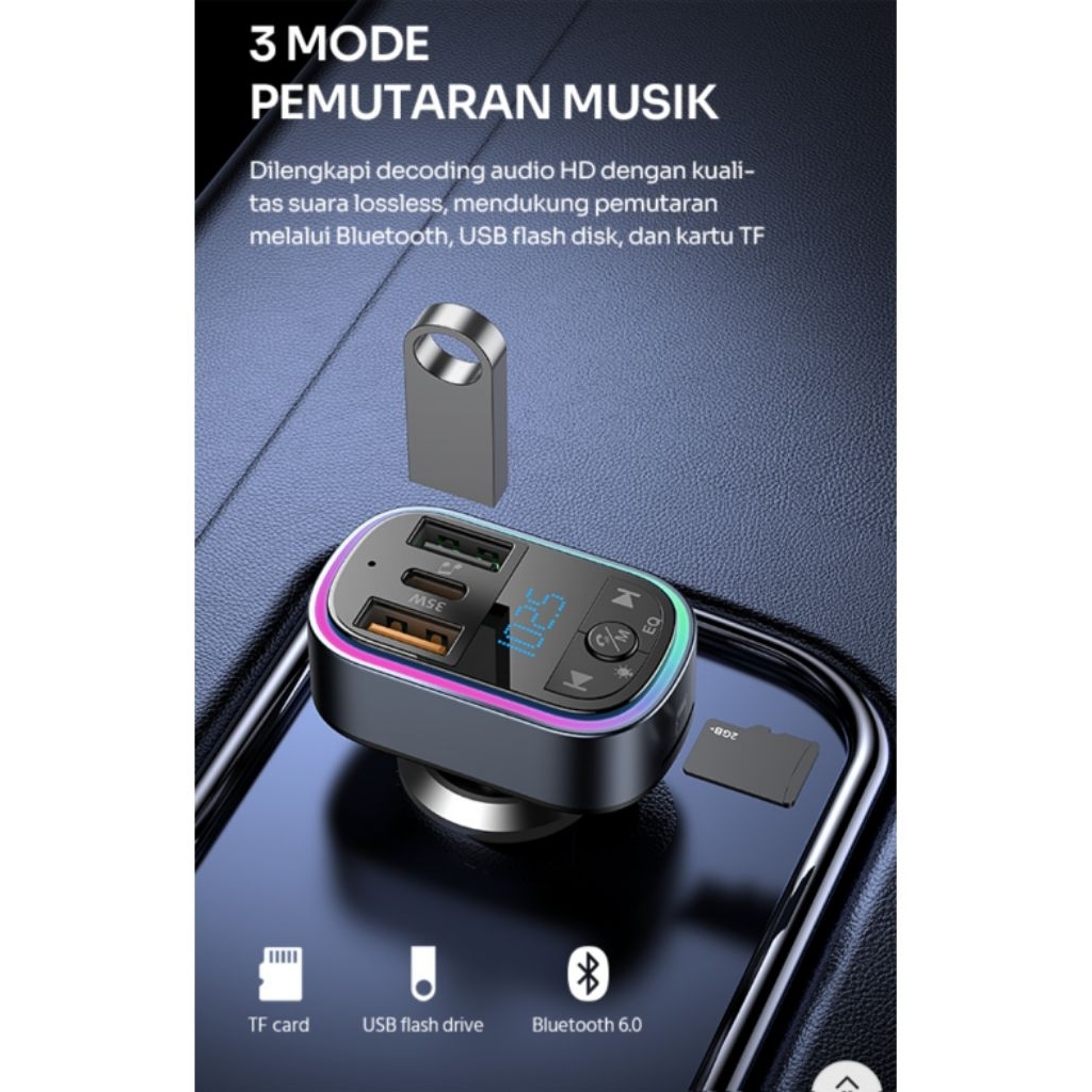 Robot RT01 35W Bluetooth FM Transmitter Car Charger
