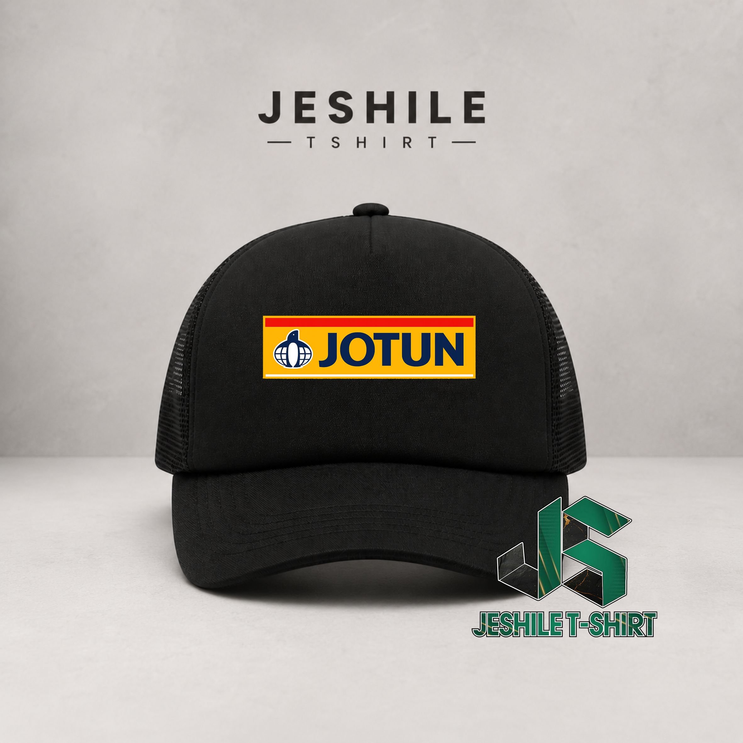 หมวกตาข่าย Trucker Hat Jotun โลโก้ผู้ใหญ่ผู้ชายผู้หญิงพรีเมี่ยมคุณภาพสูง By Jeshile เสื้อยืด