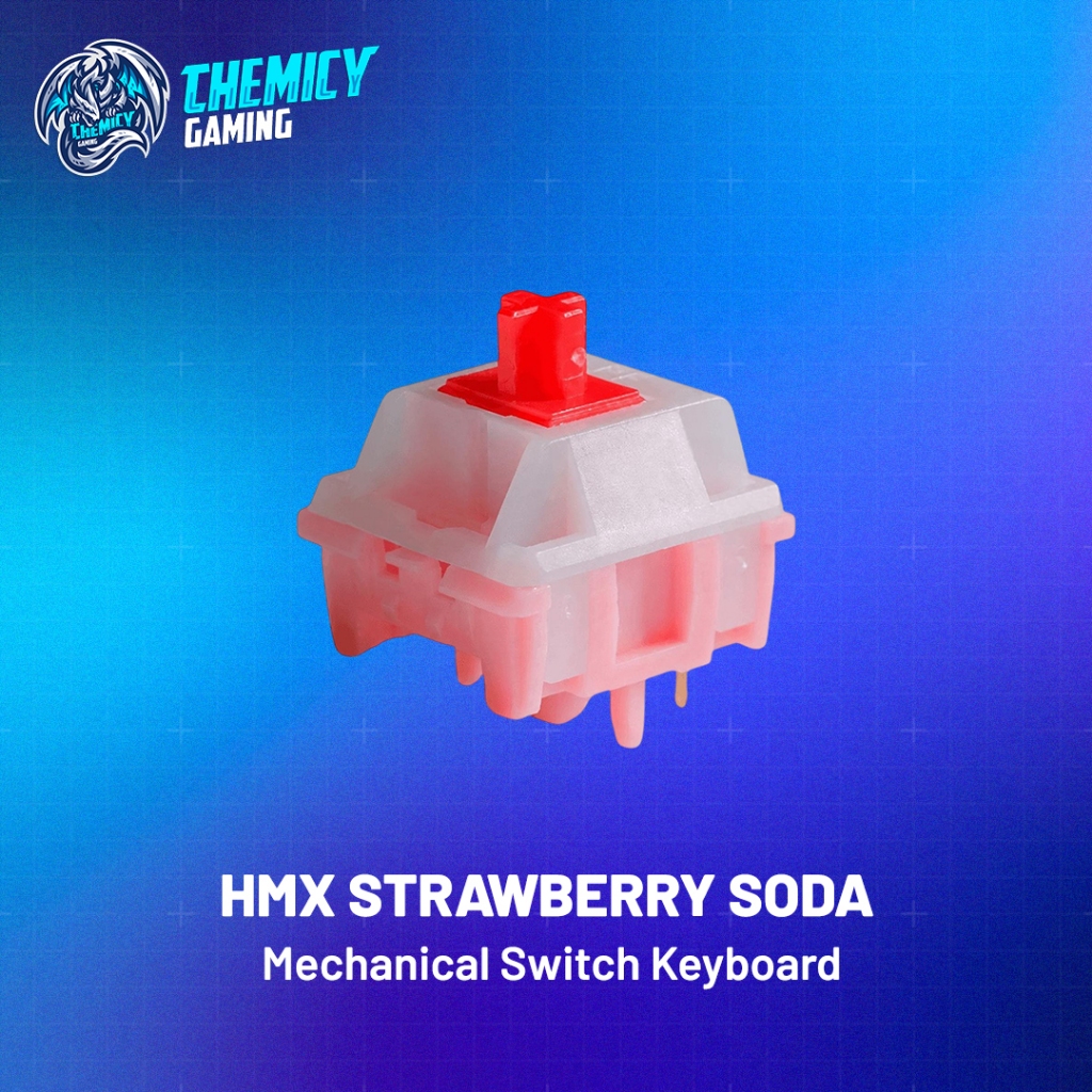 80Retros HMX Strawberry Soda Linear Switch สําหรับคีย์บอร์ดเกม