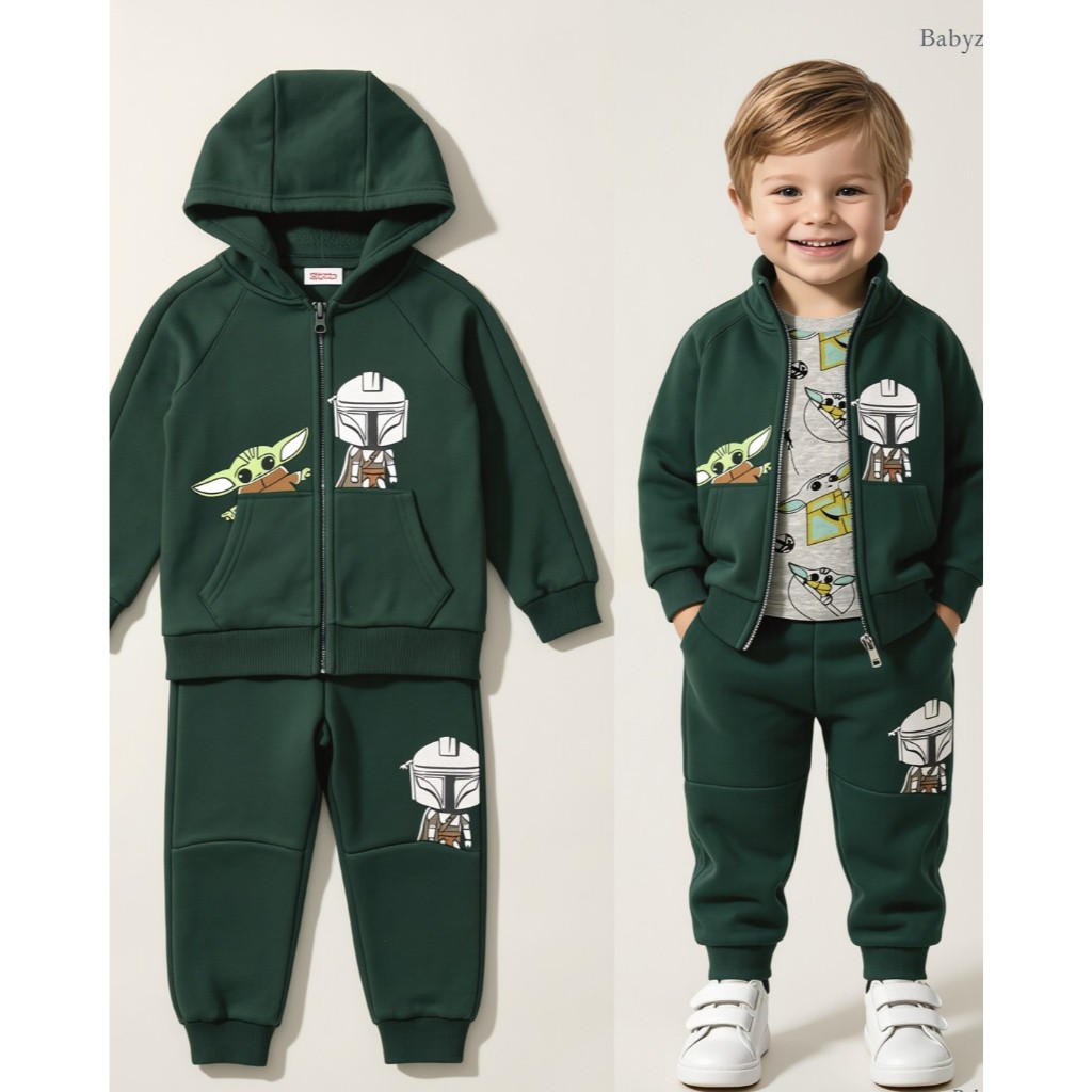 BABYZEES I ZR1002 I BOYS CLOTHING I 3IN1 JACKET SET I PREMIUM QUALITY I UK. 2Y - 7Y