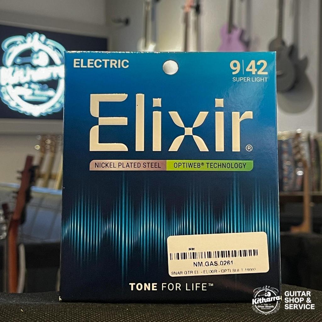 สาย Elixir 19002 สาย | สายกีตาร์ไฟฟ้า | Optiweb ซุปเปอร์ไลท์