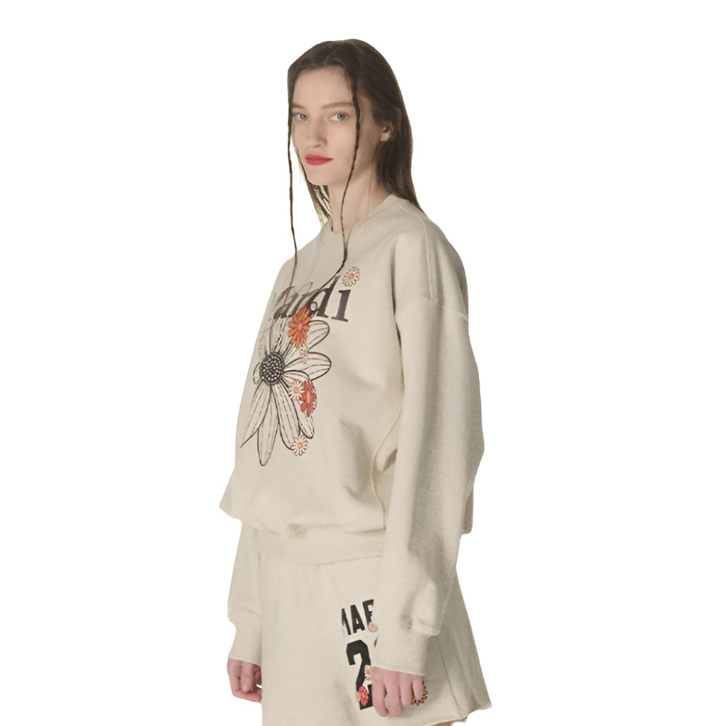 เสื้อสเวตเตอร์ คอกลม Mardi Mercredi Coksu Blossom FlowerMardi