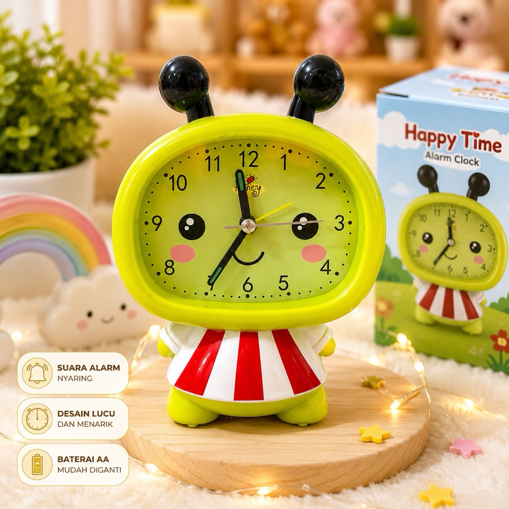 CUTE CHARACTER STUDY TABLE CLOCK CHILDRENS BIRTHDAY GIFT