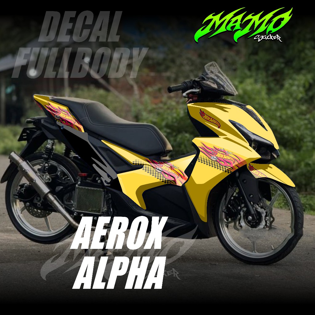 ใหม่ล่าสุดสติ๊กเกอร์รูปลอก Yamaha Aerox 155 Alpha Full Body 2025 2026 - สติ๊กเกอร์รูปลอก Aerox Turbo