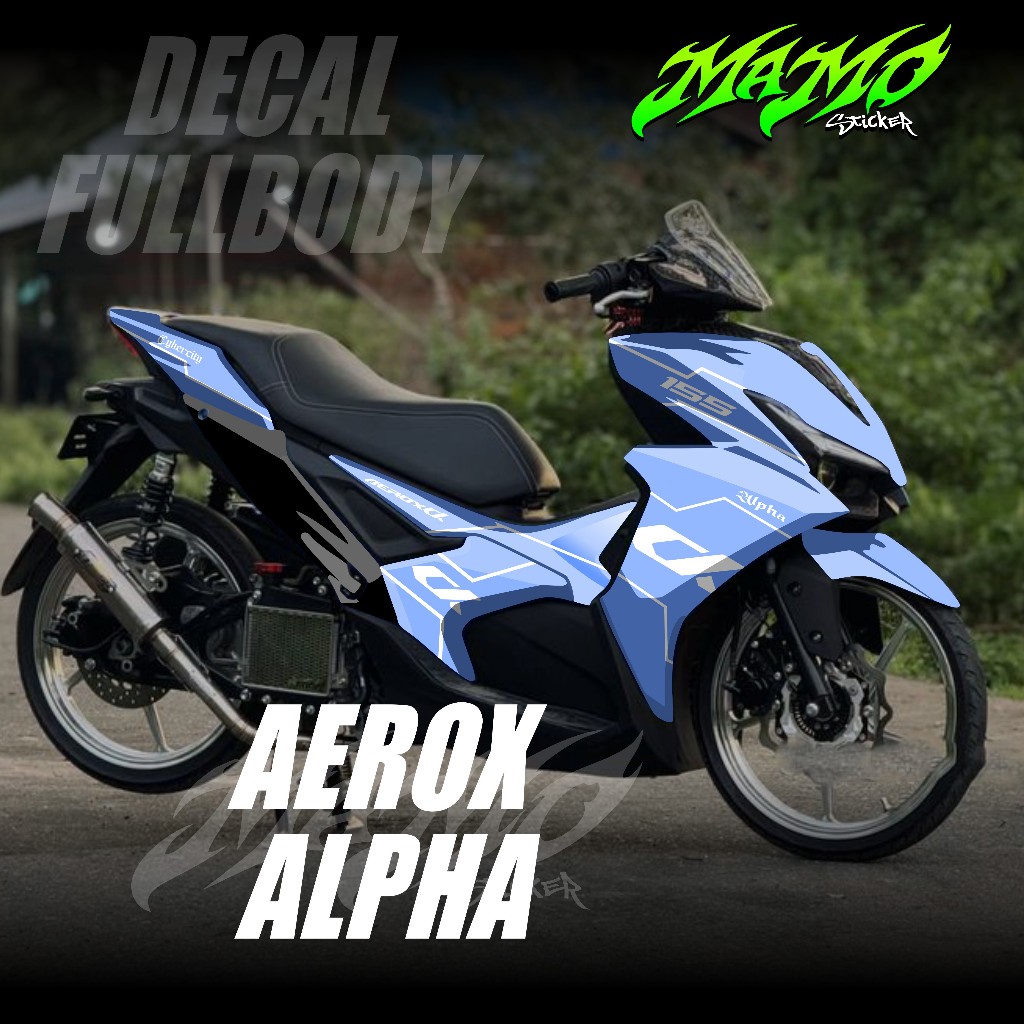 ใหม่ล่าสุดสติ๊กเกอร์รูปลอก Yamaha Aerox 155 Alpha Full Body 2025 2026 - สติ๊กเกอร์รูปลอก Aerox Turbo