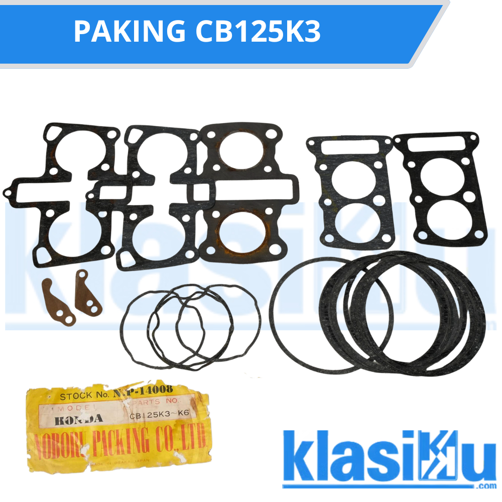 บรรจุปะเก็น Topset Honda Cb125K3 Twin Cb 125 K3 K4 K5 K6 Twin Perpak คุณภาพดั้งเดิม