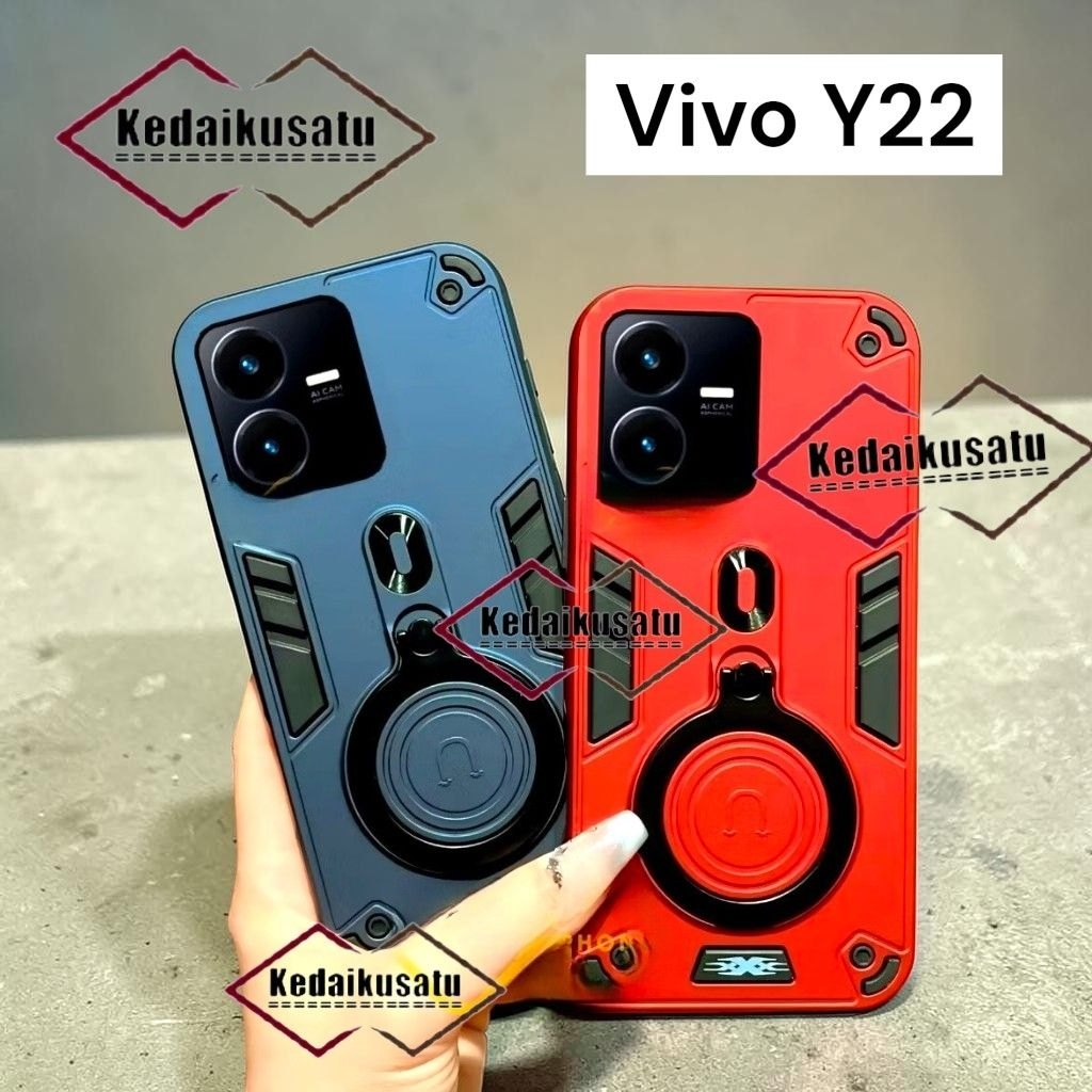 เคส Vivo Y22 Y22s Robot Ring Procamera Vivo Y22. Y22s