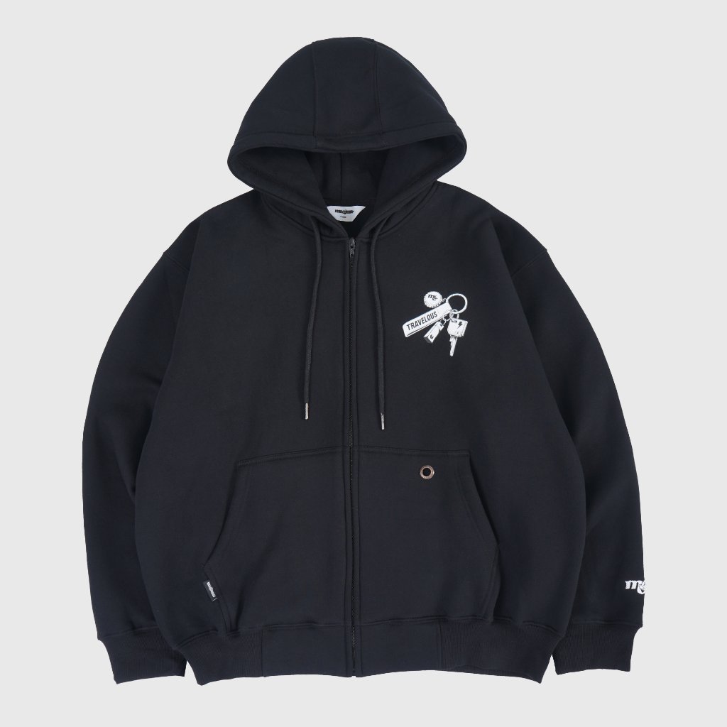 Magma Apparel Zipper Hoodie Hozon 01 สีดํา