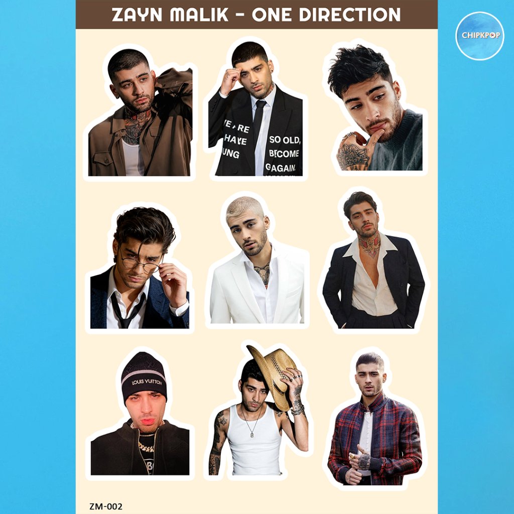 สติ๊กเกอร์ MALIYN MALIK I ONE DIRECTION I ZAYN WESTERN I STICKER WESTERN ONE DIRECTION I STICKER ZAY