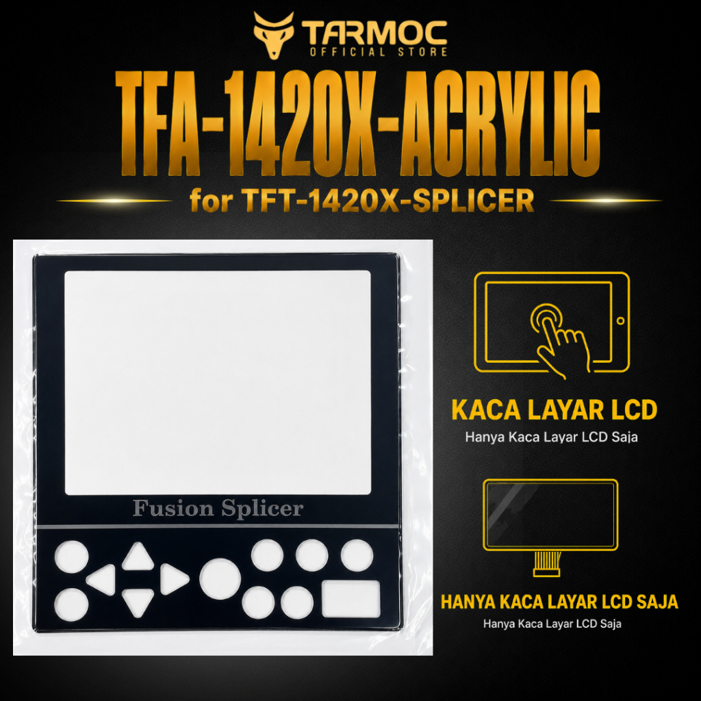 LAYAR Tarmoc TFT-1420X-SPLICER หน้าจอ LCD | FO Tool ฝาครอบหน้าจอกระจกไฟเบอร์ออปติก อะไหล่