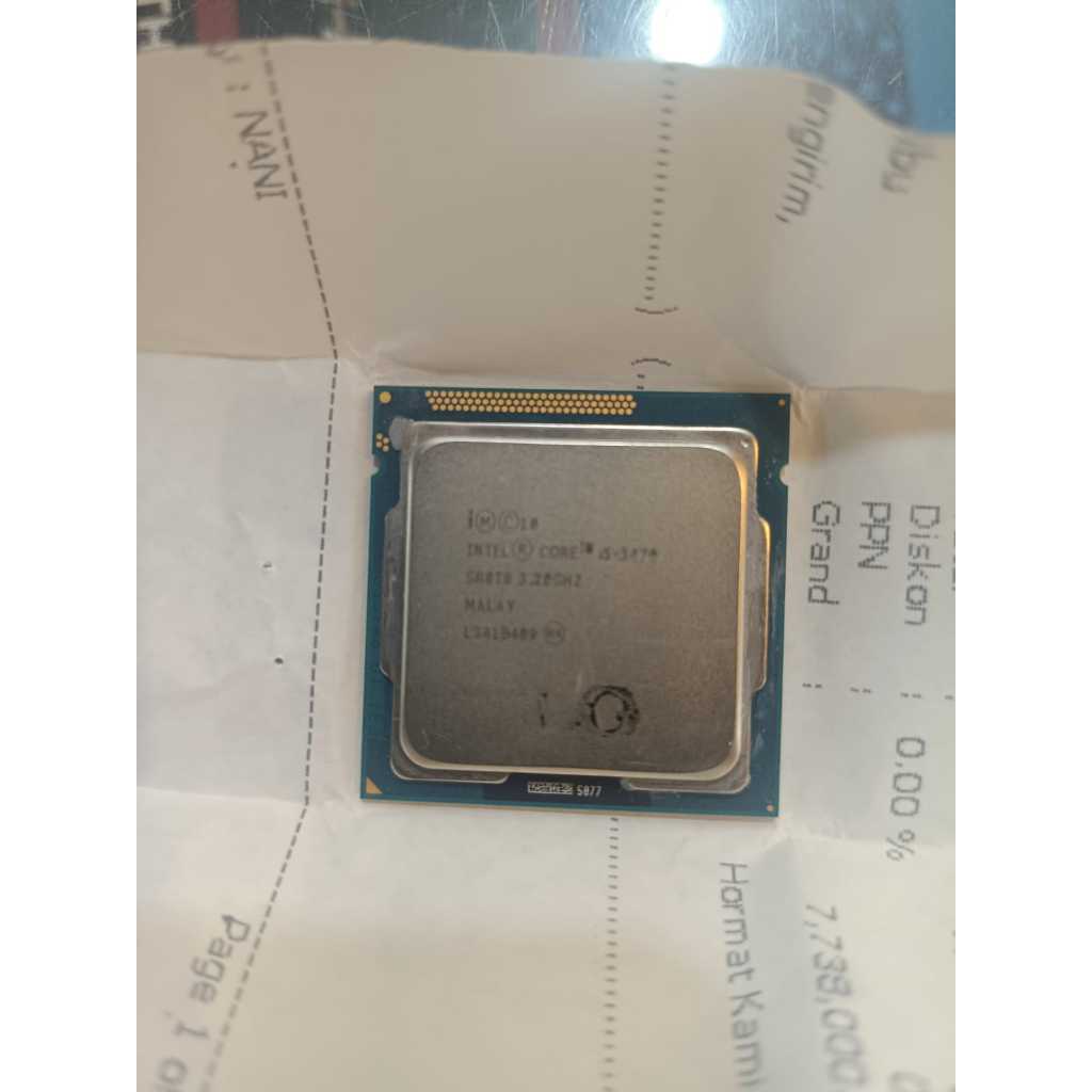 Intel Core i5 โปรเซสเซอร์ 3470 3.20GHz ซ็อกเก็ต LGA 1155 ถาดพัดลม (I5.3470NON)
