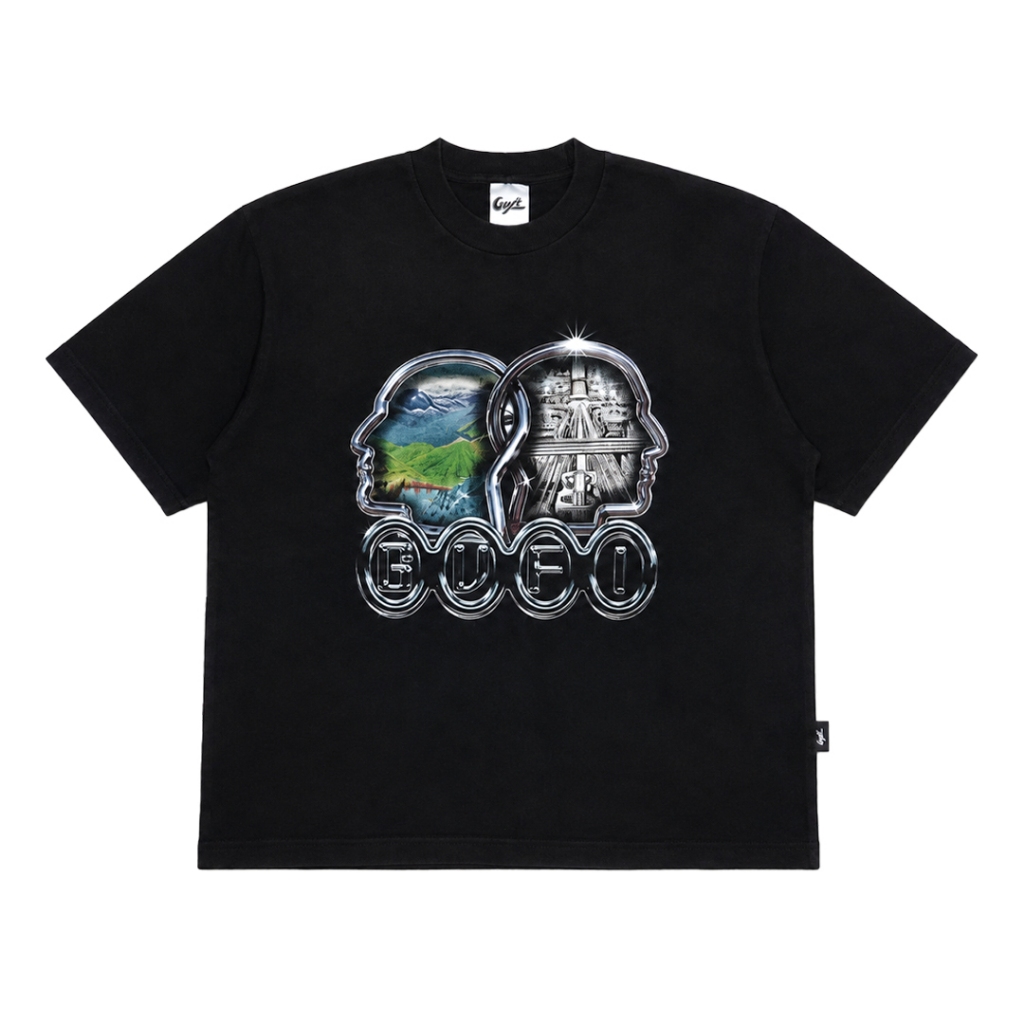 GVFI เสื้อยืด Dystopian Black Washed