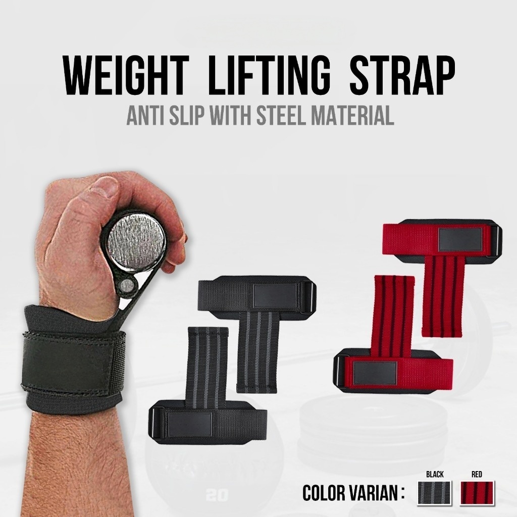 Fast Grip Power Lifting Strap / Neoprene Hook Strap / Ultimate Premium Hook Grip Strap Gym / Leather