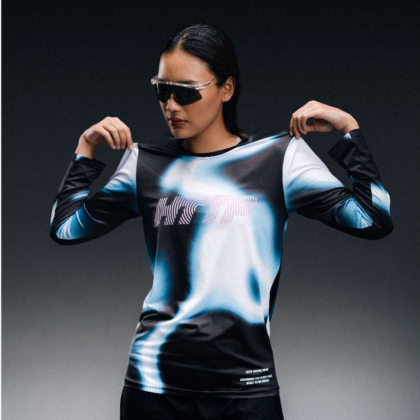 HTTP OFFICIAL - LUX - เสื้อเจอร์ซีย์วิ่งแขนยาว Trail Run Dry Fit Quick Dry Microcool Full Print Unis