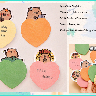 Sticky Notes Memo Sticky Notes ความงาม Sticky Notes โน้ตเหนียว Capybara