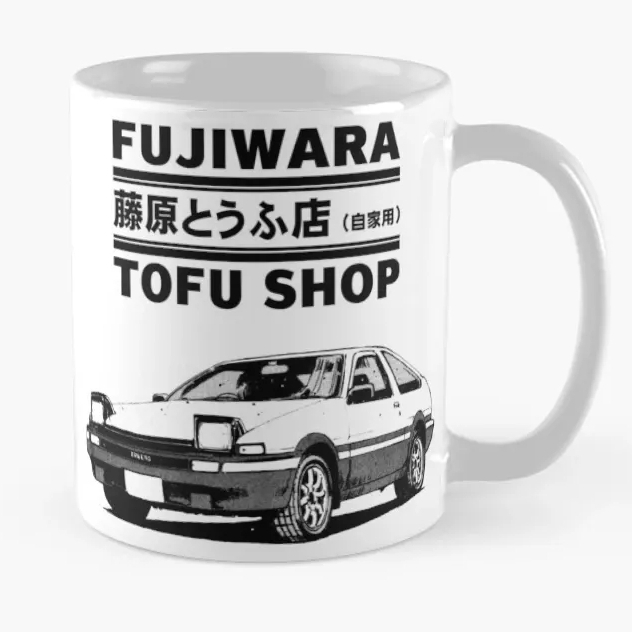 แก้วกาแฟ Initial D ร้านเต้าหู้ฟูจิวาระ AE86 มังงะ