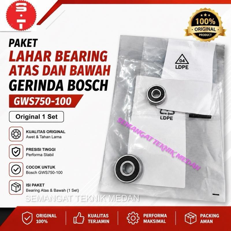 LAHAR PACKAGE UPPER BOTTOM BEARING SET GWS750-100 GWS 750 100 BOSCH 1 SET