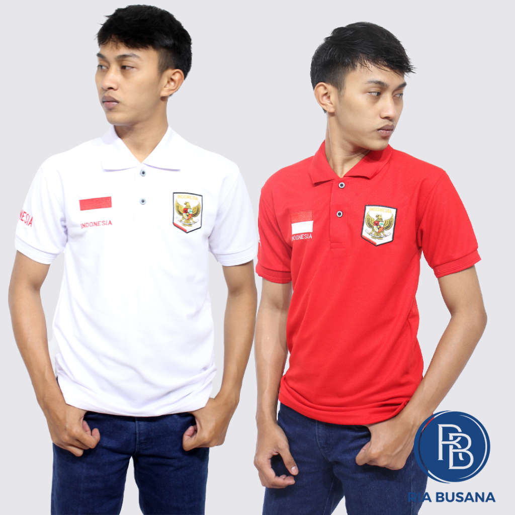 Ria Busana - Backline - เสื้อยืดคอปกผู้ใหญ่แขนสั้นผู้ชาย Lacoste เย็บปักถักร้อยศิลปะการประกาศอิสรภาพ