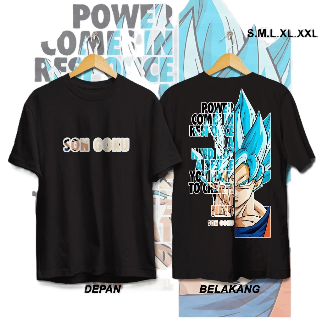 SON GOKU CHARACTER เสื้อยืด SON GOKU CHARACTER Distro เสื้อยืดผู้ชายและผู้หญิง