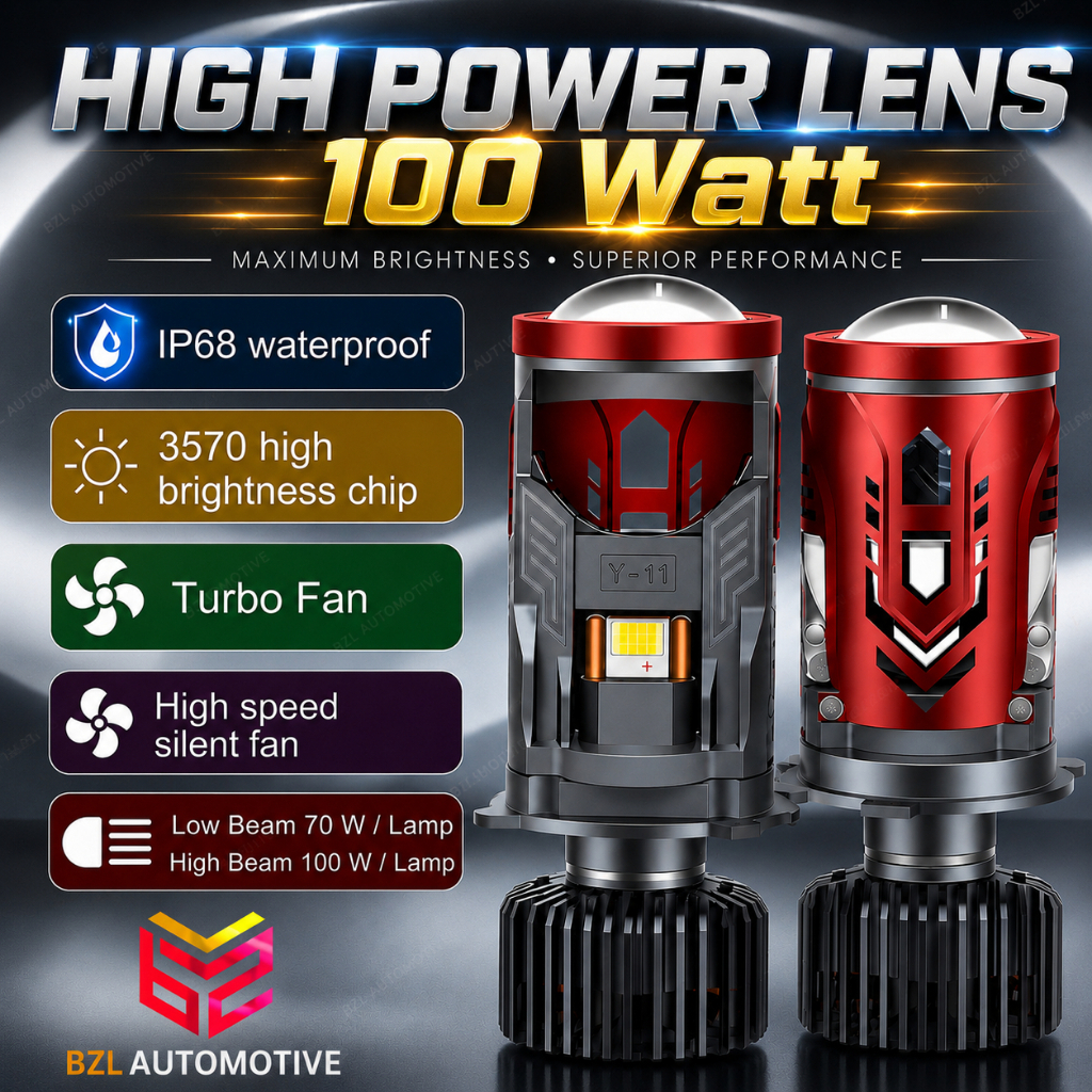 BOLL Y11 PRO LED รถยนต์ MOTORCYCLE LIGHT H4 MINI PROJECTOR BILED H4 ORIGINAL SUPER BRIGHT
