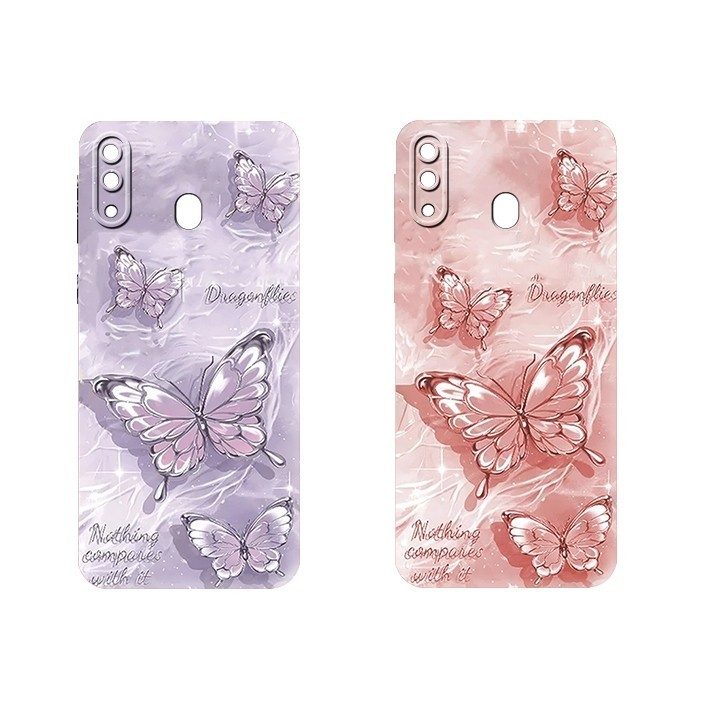 เคส Samsung M20 - A20 - A30 - A50 - A30s - A50s - A20s เคสแฟชั่นลายผีเสื้อ