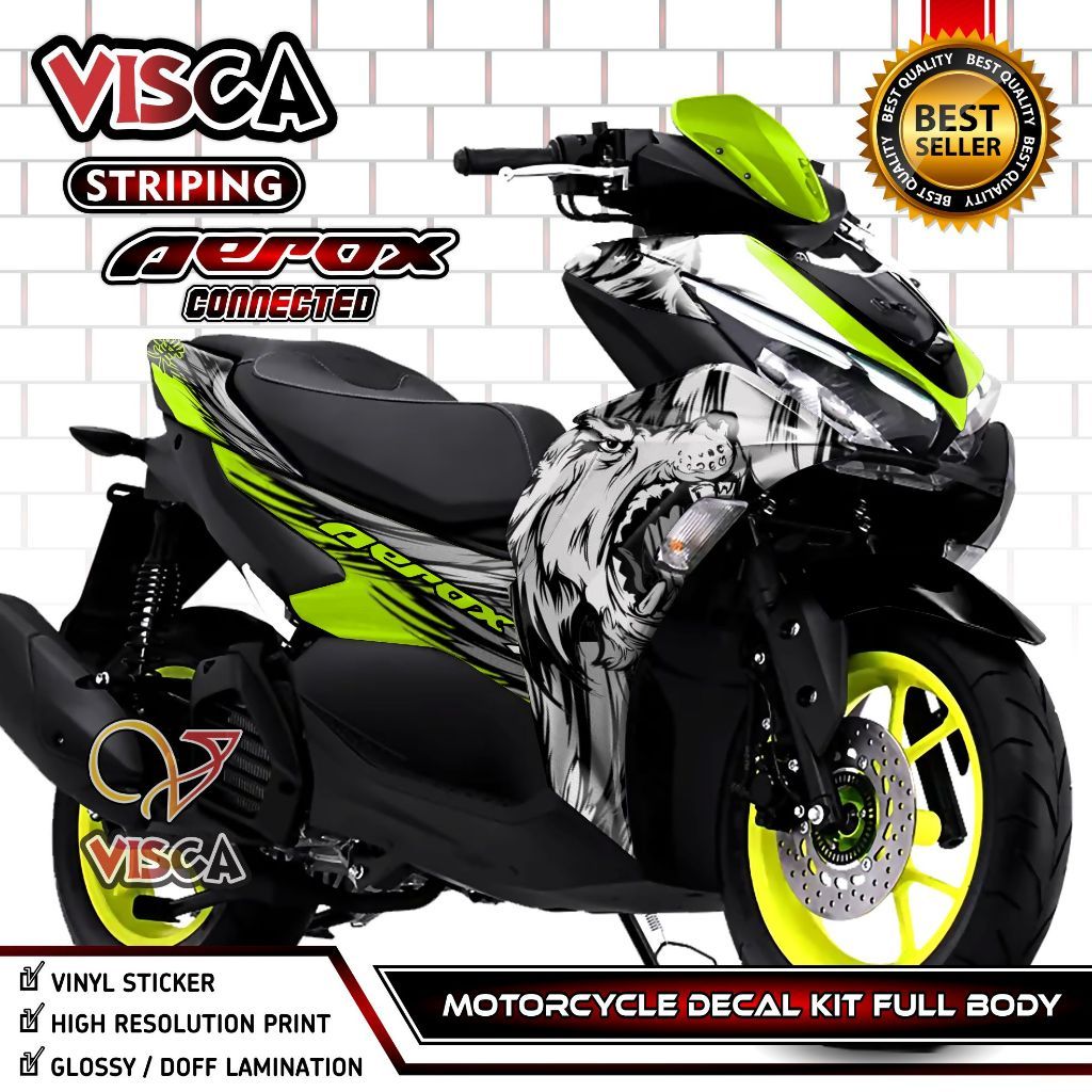 Decal Aerox 155 เชื่อมต่อ 2021 2022 Full Body - Cool Aerox 155 เชื่อมต่อ 2021 2022 สติกเกอร์ - Aerox
